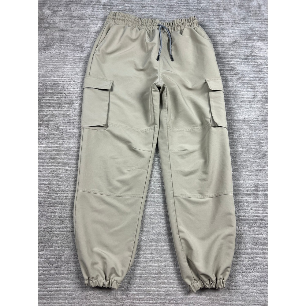 Sovereign Code Cargo Pants Mens L Stone Hyperloop Jogger Elastic Waist Utility